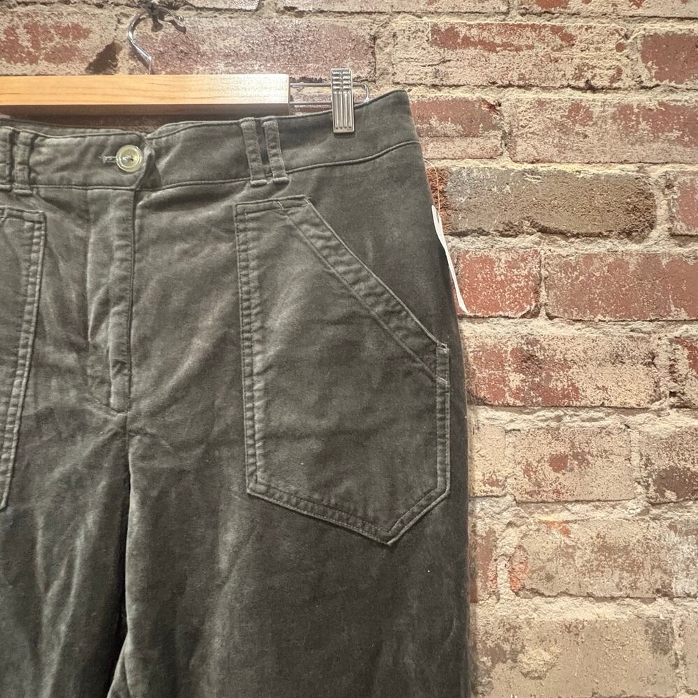 NEW Anthropologie The Icon Flare Corduroy Pants in Gray Size‎ 12 - Picture 8 of 9